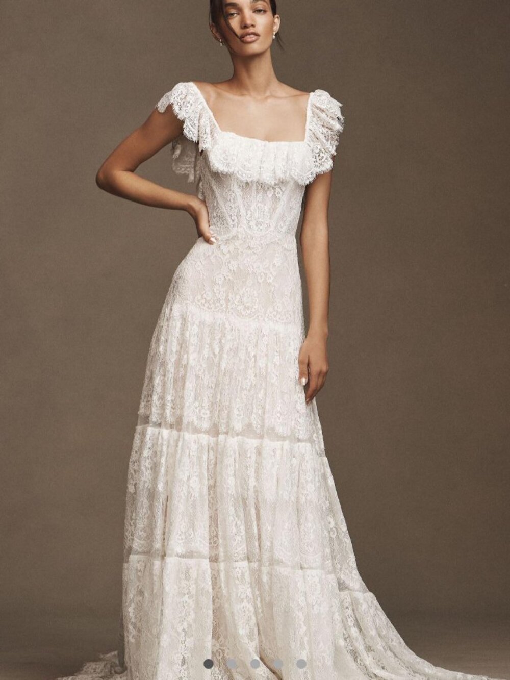 White lace boho dress